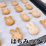 【卵不使用】サクッと少し硬めのはちみつ🍯クッキー【簡単レシピ】