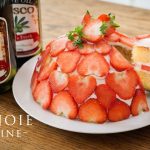 Eggless Strawberry Shortcake Recipe 卵と生クリームを使わない苺のショートケーキの作り方