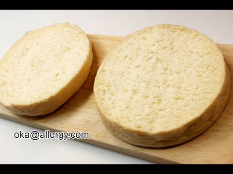 卵・乳・小麦不使用！基本のスポンジケーキの作り方　How to make sponge cake. Egg free, Dairy free, Gluten free.